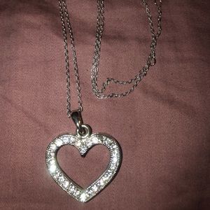 Silver Heart Charm Necklace